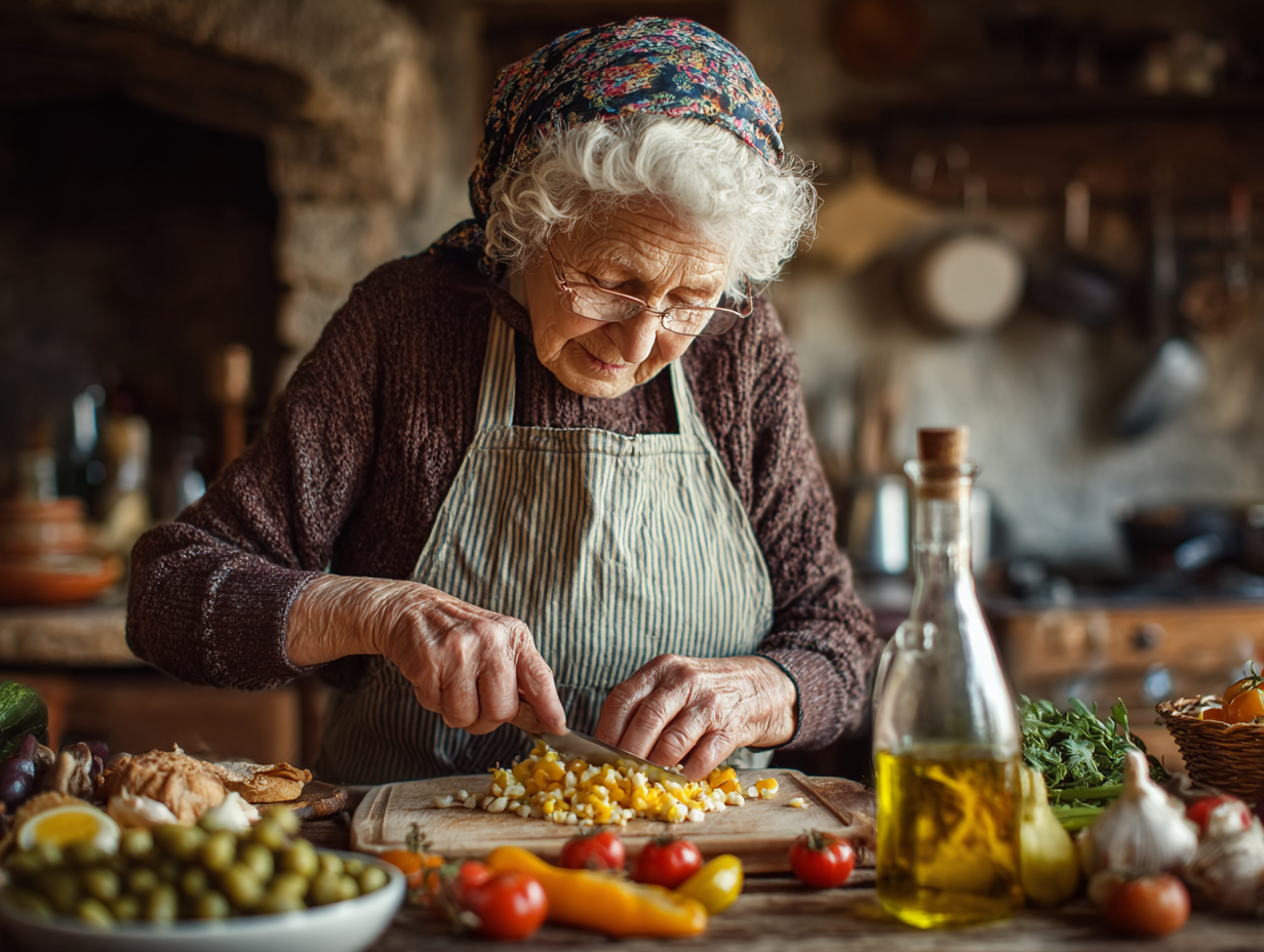 Multi-generational family enjoying a meal together around a beautifully set table