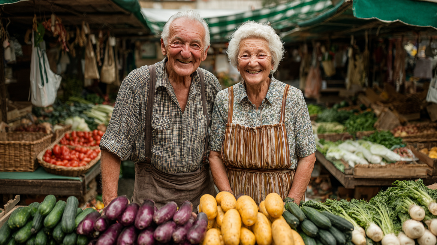 Grandmother and granddaughter cooking together in a warm, inviting kitchen